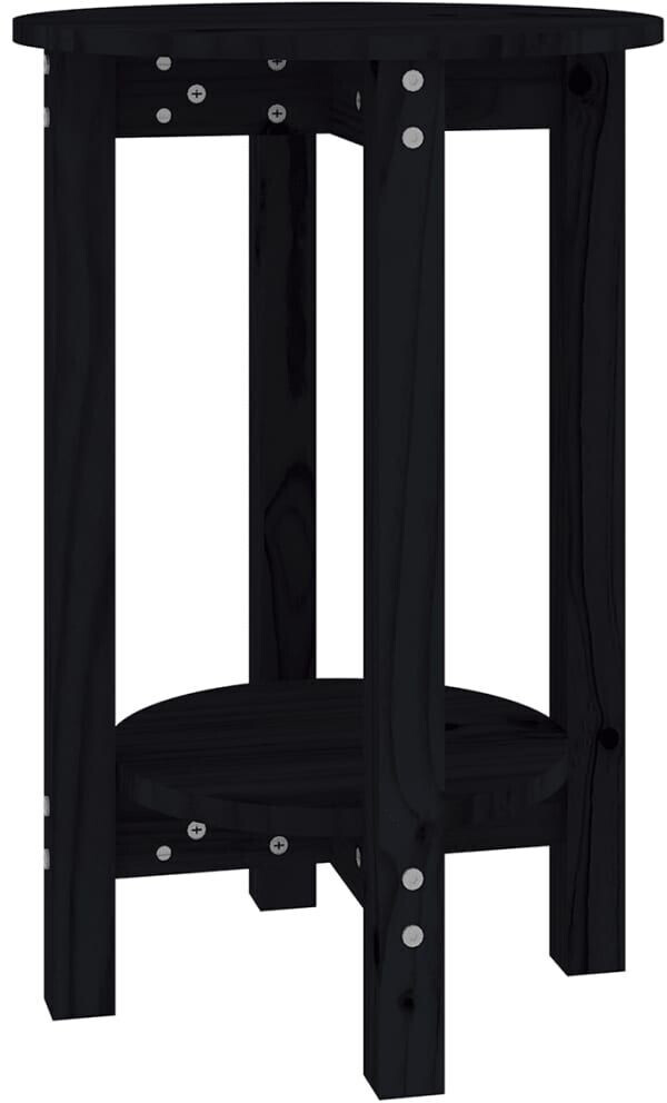 vidaXL Side table 40x60 solid wood pine black