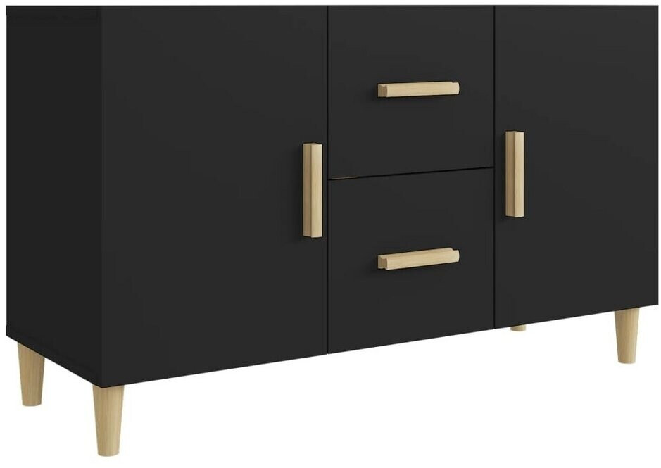 vidaXL Plywood sideboard 100x36x60 cm black