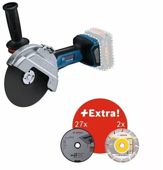Bosch GWS 18V-180 P + AC Professional (0615A5002D)