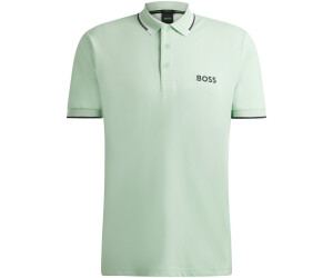 Hugo Boss Cotton blend polo shirt with contrasting coloured logos 50469102 green a 67 49 oggi Migliori prezzi e offerte su idealo