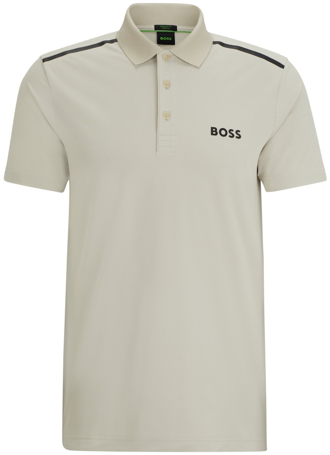 Hugo Boss Polo shirt made of performance stretch fabric with contrasting coloured logo (50506150) beige