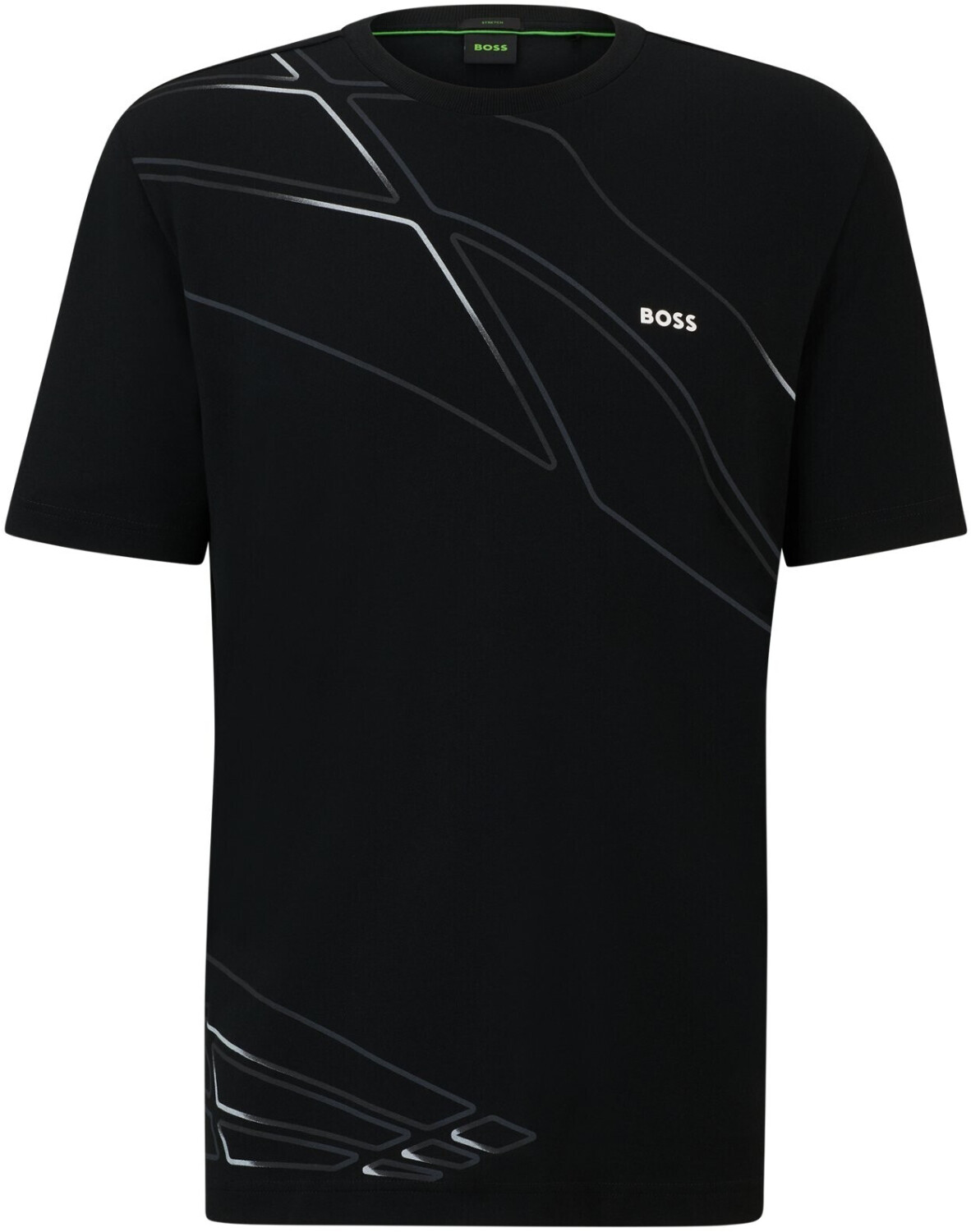Hugo Boss Regular-fit cotton blend T-shirt with artwork of the season (50513011) black