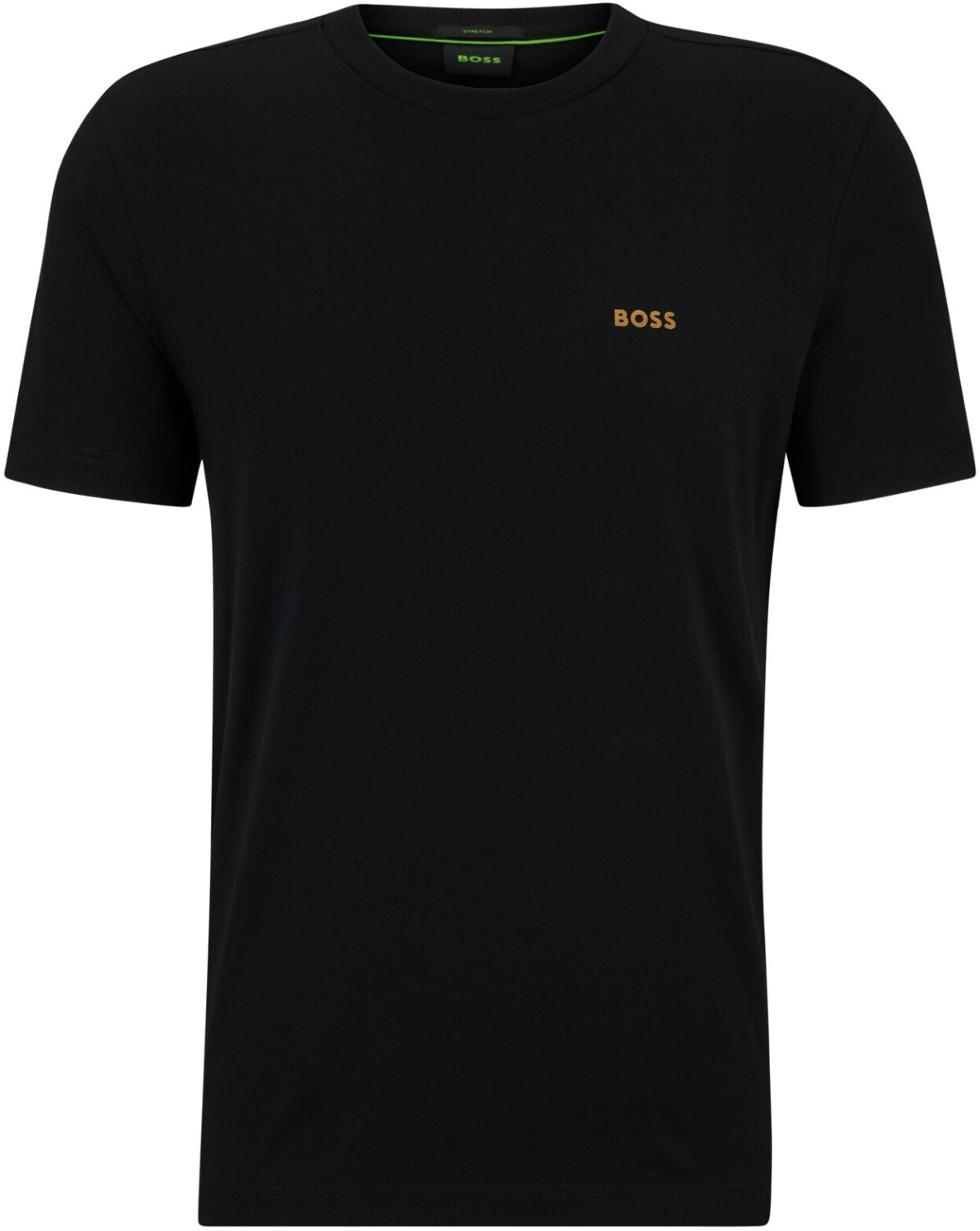 Hugo Boss Regular-fit stretch cotton T-shirt with contrasting logo (50506373) black