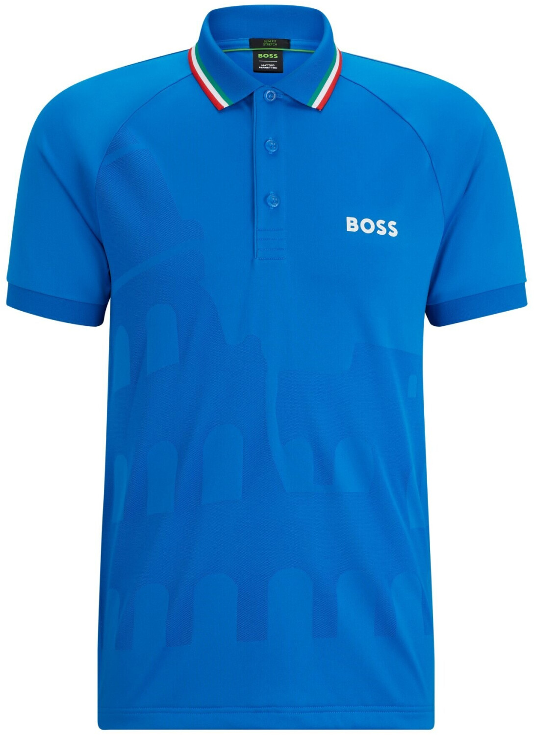 Hugo Boss Slim-fit polo shirt in functional jacquard jersey (50513181) blue