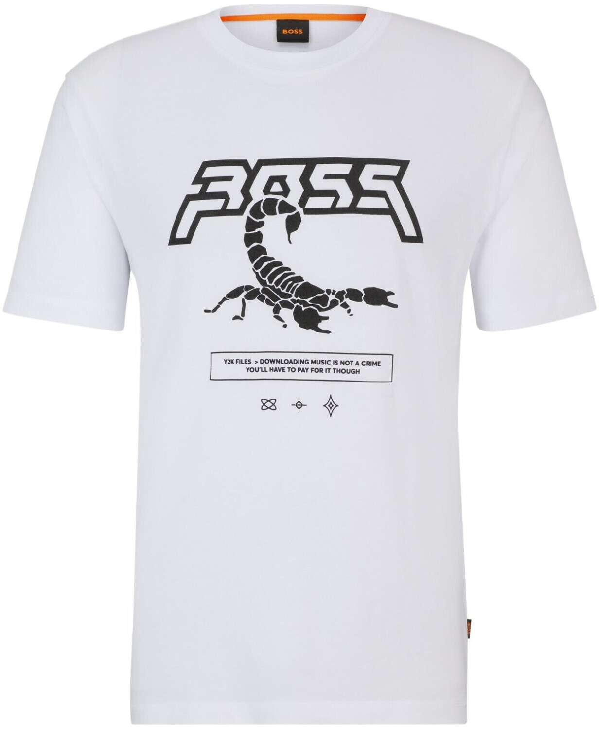 Hugo Boss Cotton jersey T-shirt with artwork of the season (50510648) white
