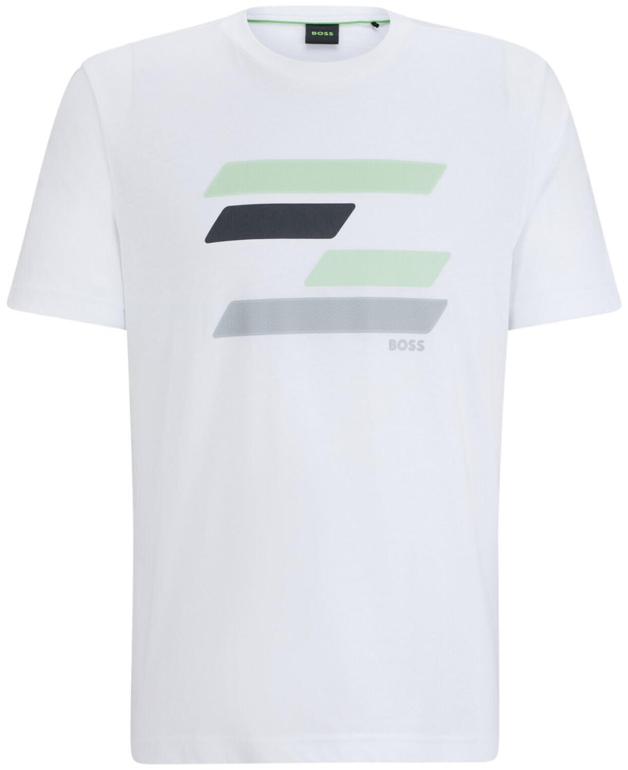 Hugo Boss Cotton jersey T-shirt with flag-style artwork (50513005) white