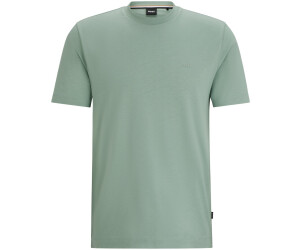 Buy Hugo Boss Cotton jersey T shirt with rubberised logo print 50468347 green from 41.30 Today Best Deals on idealo