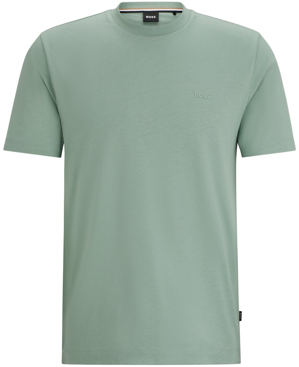Hugo Boss Cotton jersey T-shirt with rubberised logo print (50468347) green
