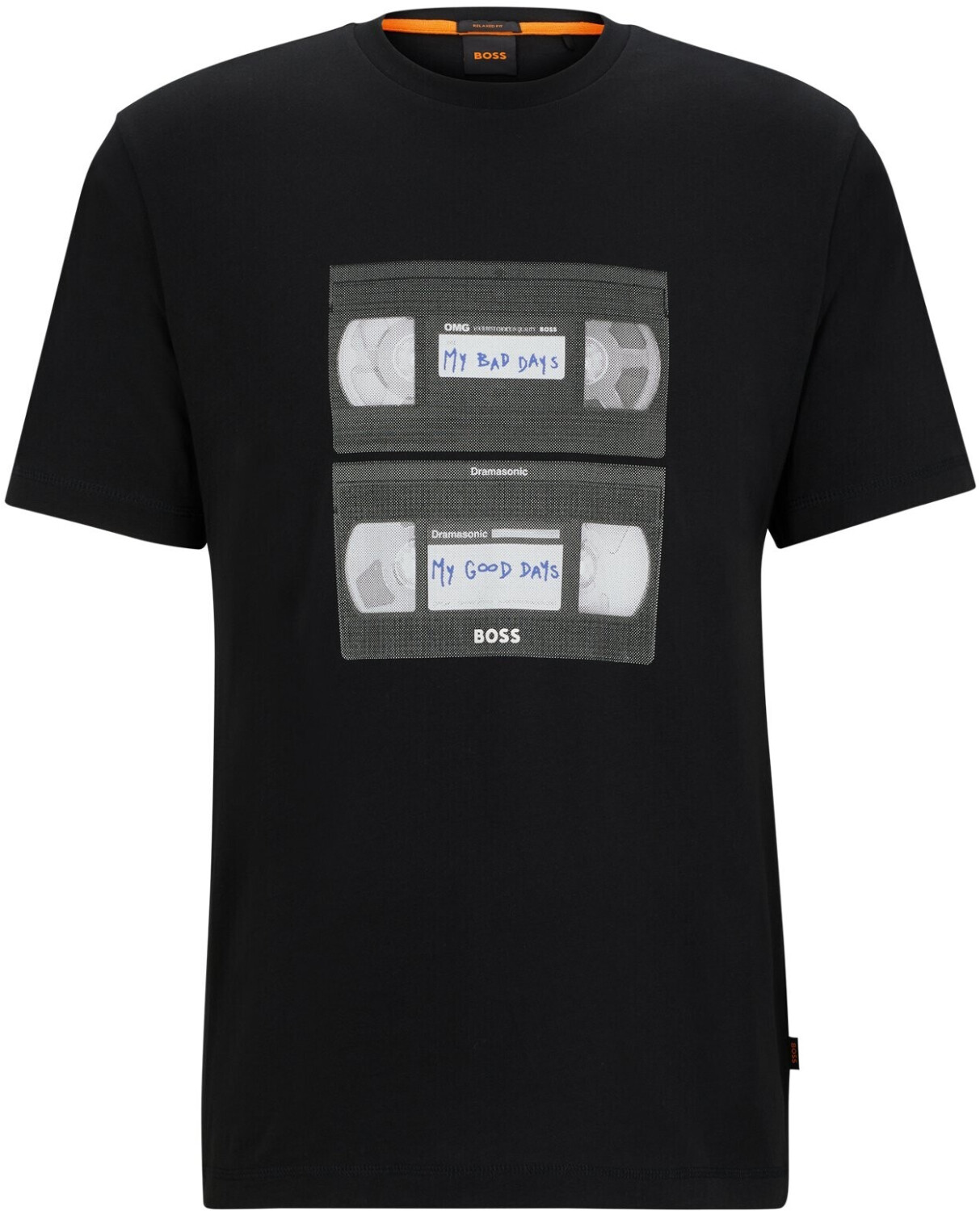 Hugo Boss Cotton jersey T-shirt with music print (50510021) black