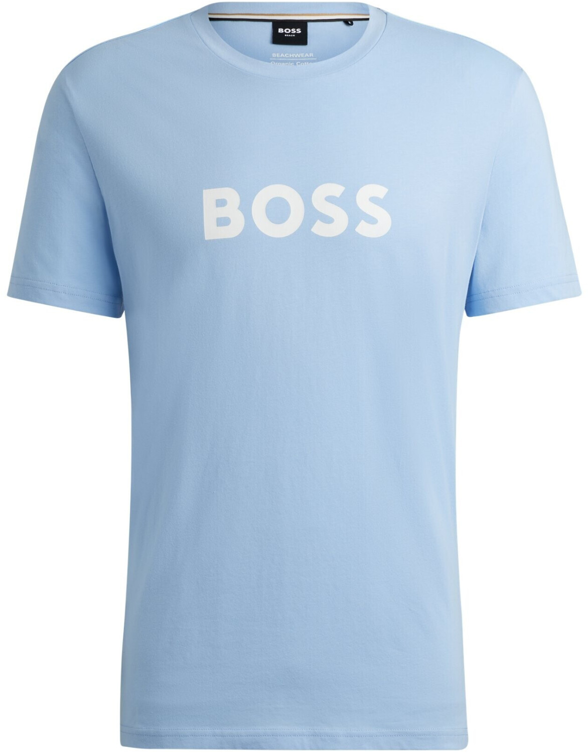 Hugo Boss Organic cotton T-shirt with large logo (50503276) blue