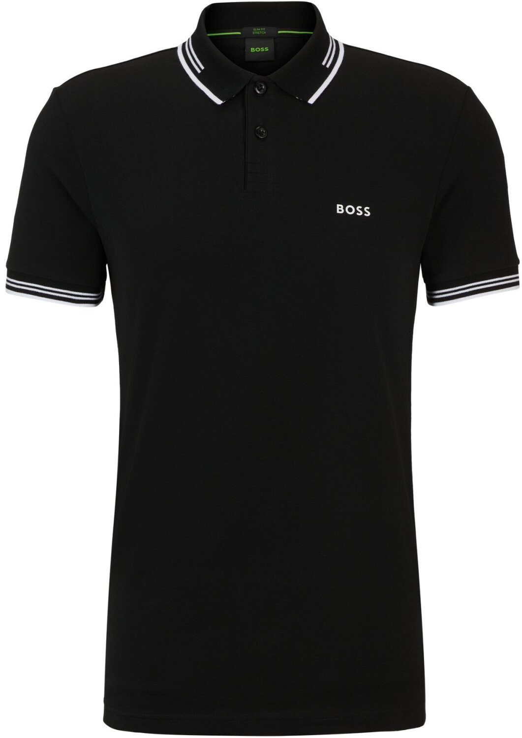 Hugo Boss Slim-fit polo shirt in stretch cotton with branding (50506193) black