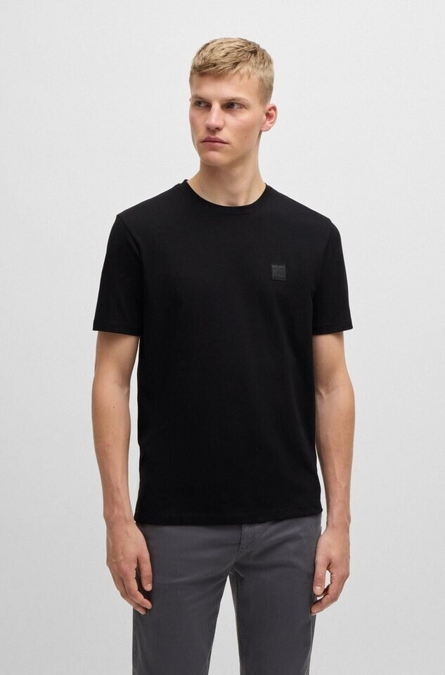 Hugo Boss Cotton jersey T-shirt with logo patch (50508584) black