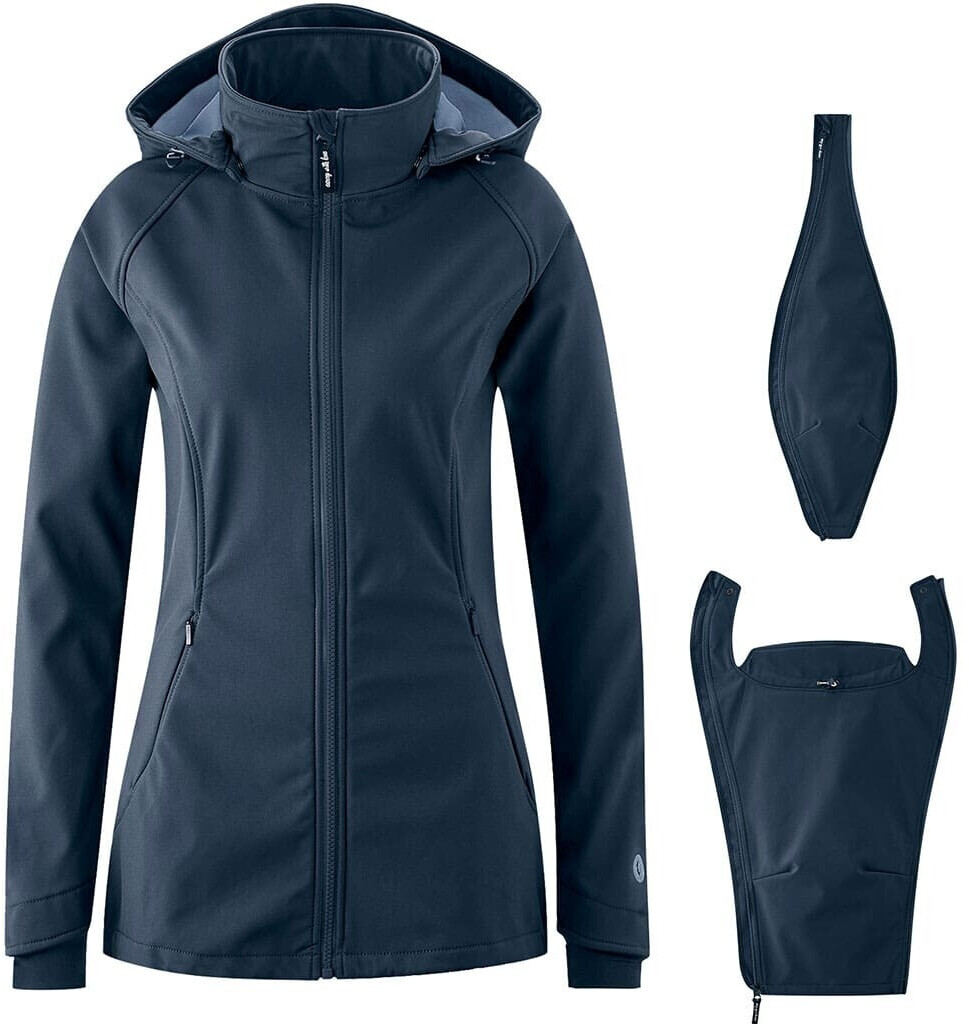 Mamalila Allrounder softshell babywearing jacket navy