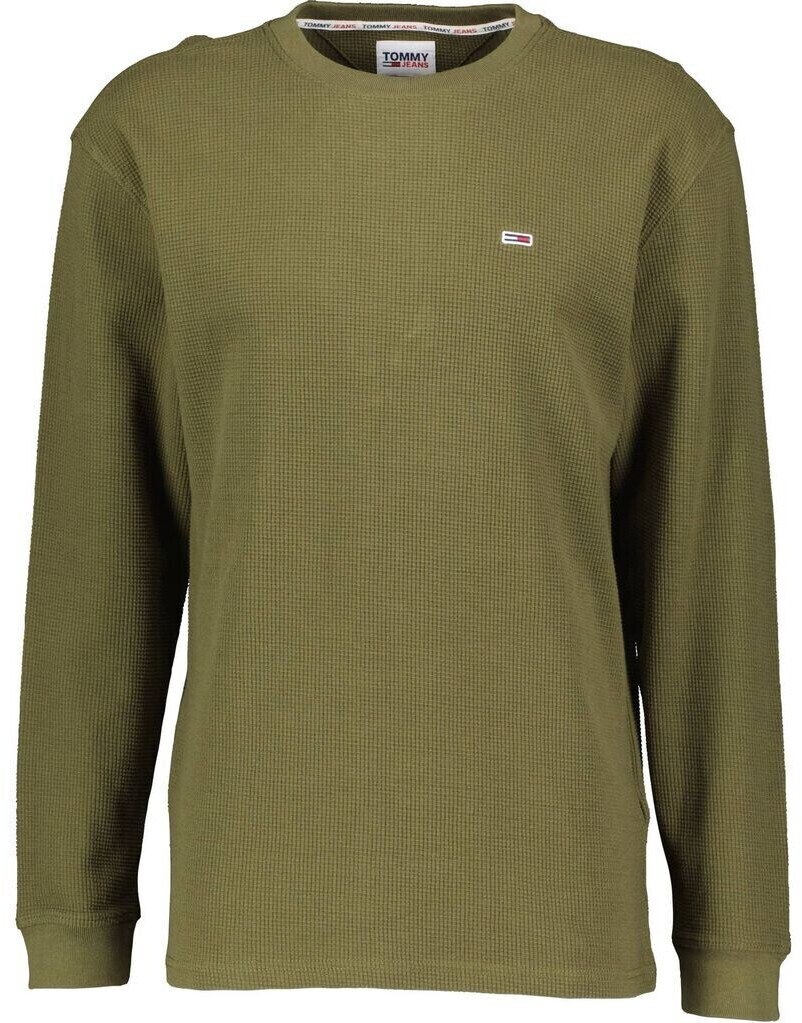 Tommy Hilfiger Waffle Knit Long Sleeve T-Shirt (DM0DM15041) drab olive green