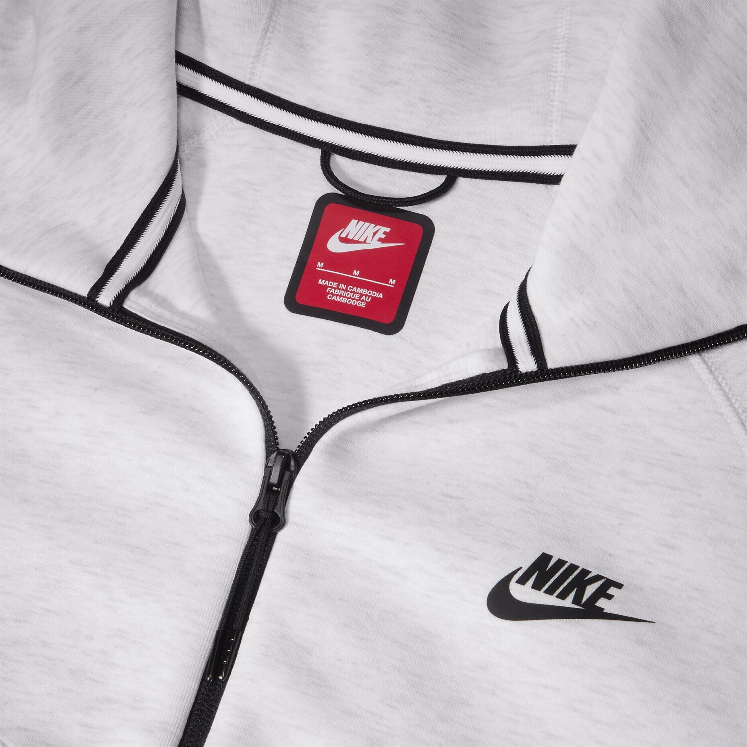 Nike tech fleece hoodie birch heather top
