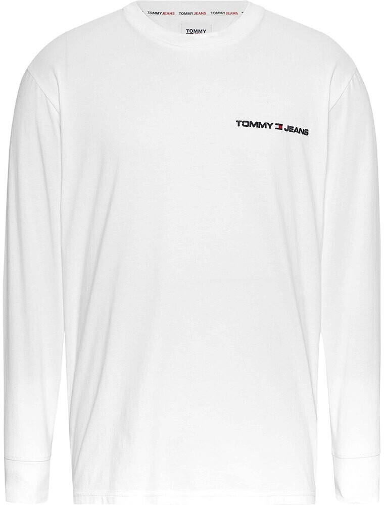 Tommy Hilfiger Classic Linear Chest Long Sleeve T-Shirt (DM0DM16879) white