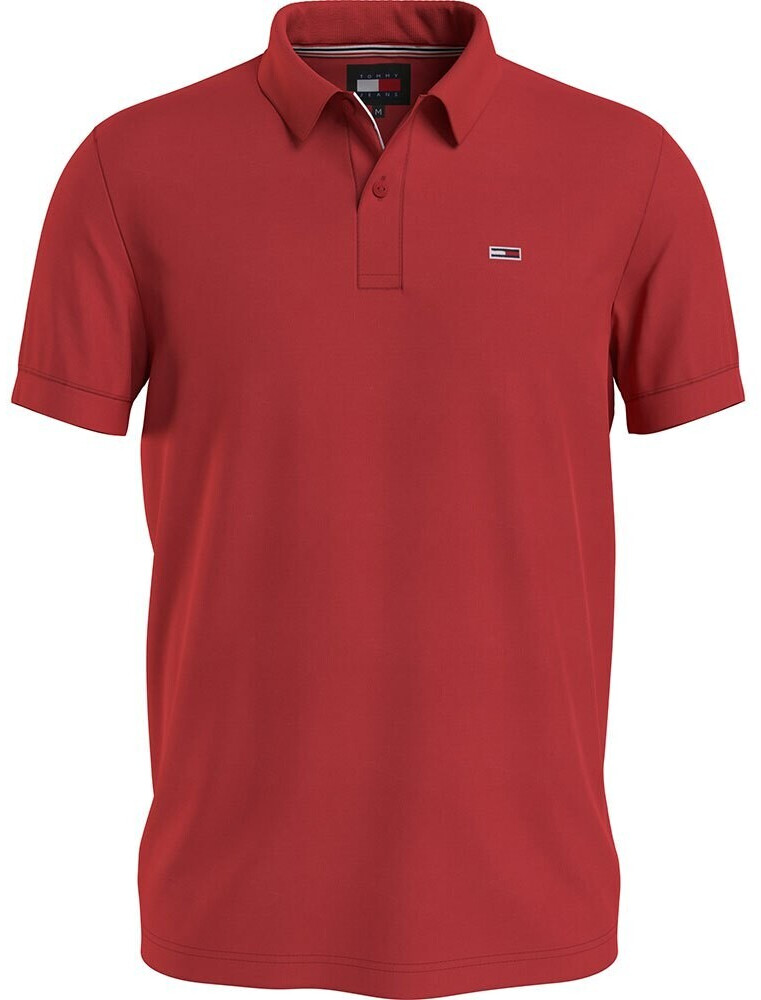 Tommy Hilfiger Slim Placket Ext Short Sleeve Polo (DM0DM18312) red