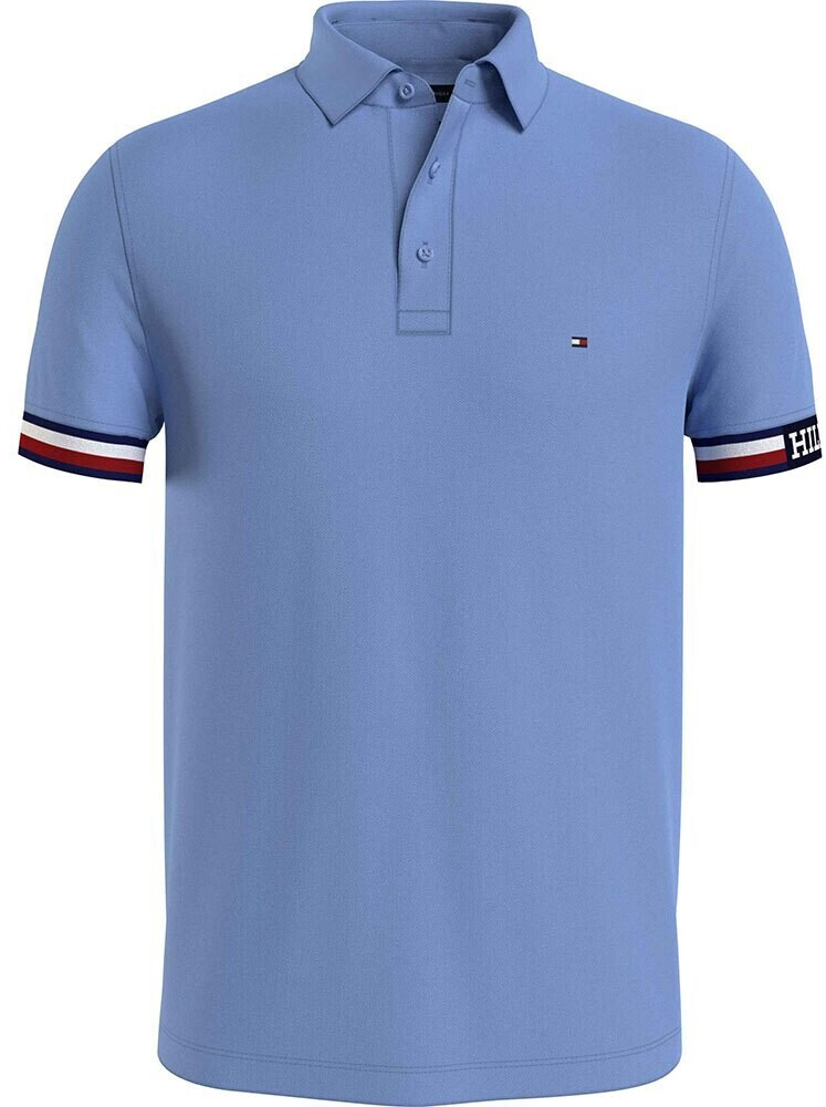Tommy Hilfiger Monotype Short Sleeve Polo (MW0MW33585) blue C30 ab 
