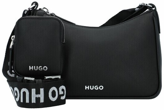 HUGO Red Bel bag flap in black