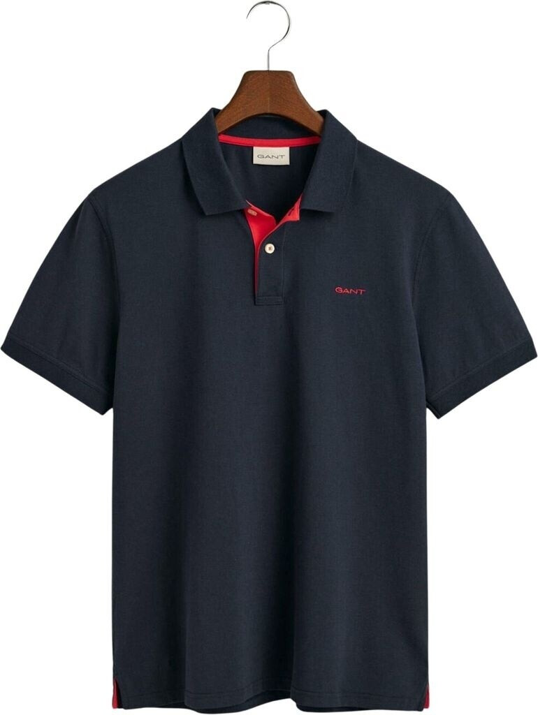 GANT Contrast piqué polo shirt (2062026) evening blue