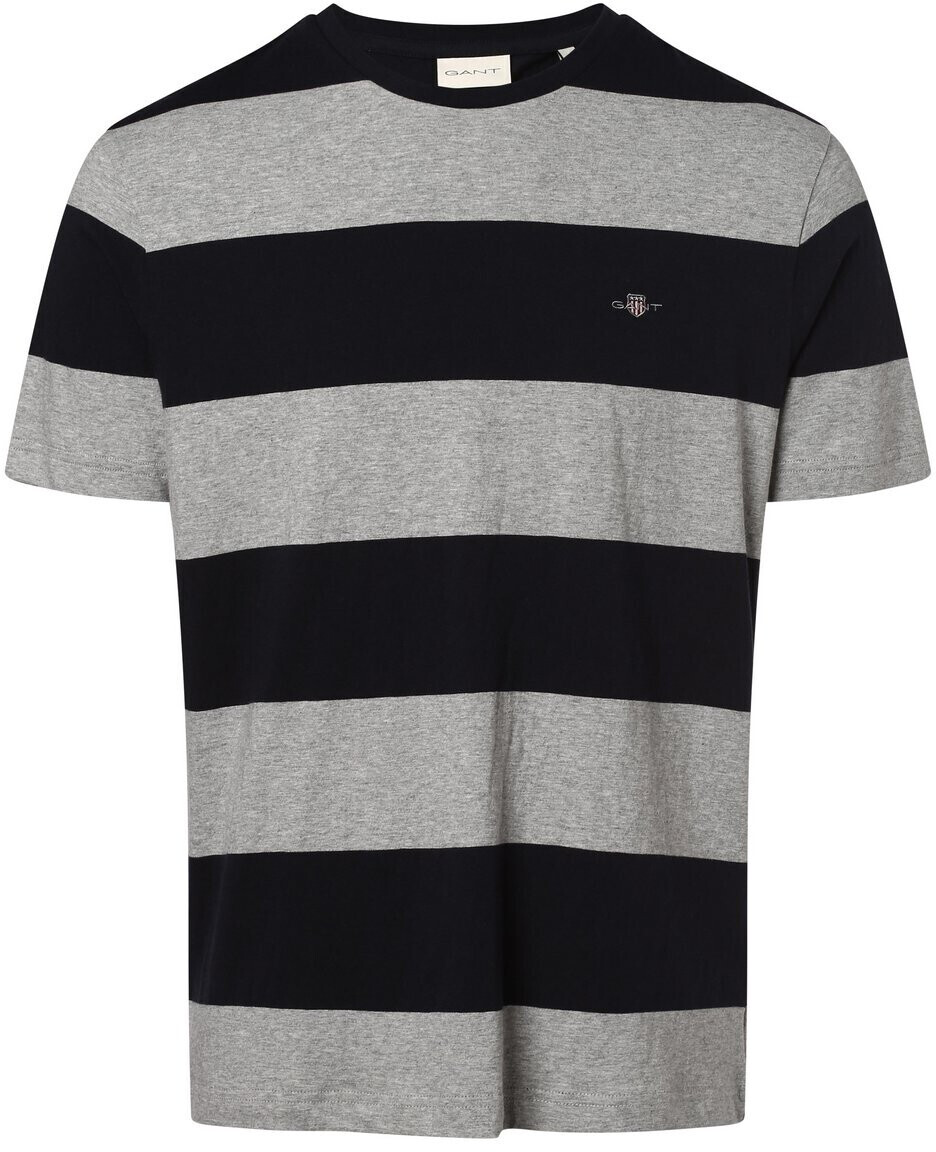 GANT T-shirt with block stripes (2003203) grey melange