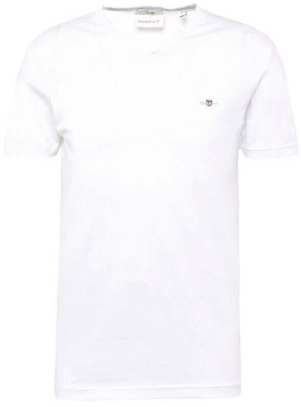GANT Slim Fit Shield T-shirt with V-neck (2003186) white