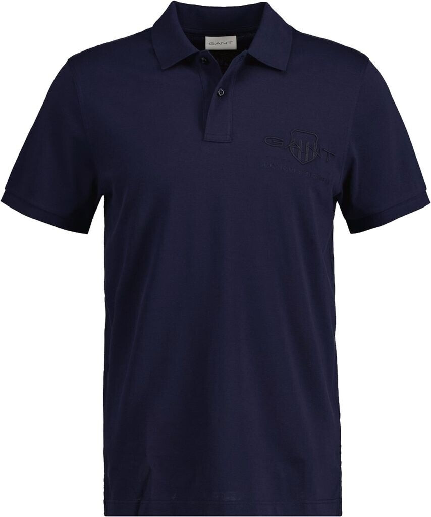 GANT Tonal Shield polo shirt (2062025) evening blue