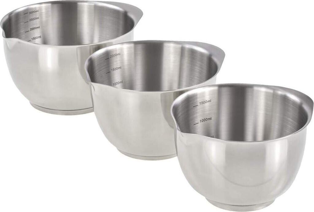 Diceevil Edelstahl Rührschüssel 5QT - Kompatibel Mit KitchenAid Mixern 4,7 Liter