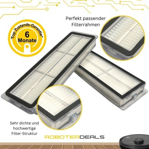 Roboter-Deals Zubehör Set, Ersatzteile Kit Für Dreame L10s Pro  2x Seitenbuerste 2x Pad 1x Hauptbuerste Roboter Deals