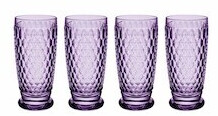 Vlleroy & Boch Sektglas Boston Coloured Sektkelch Rose, Set 2tlg., Glas