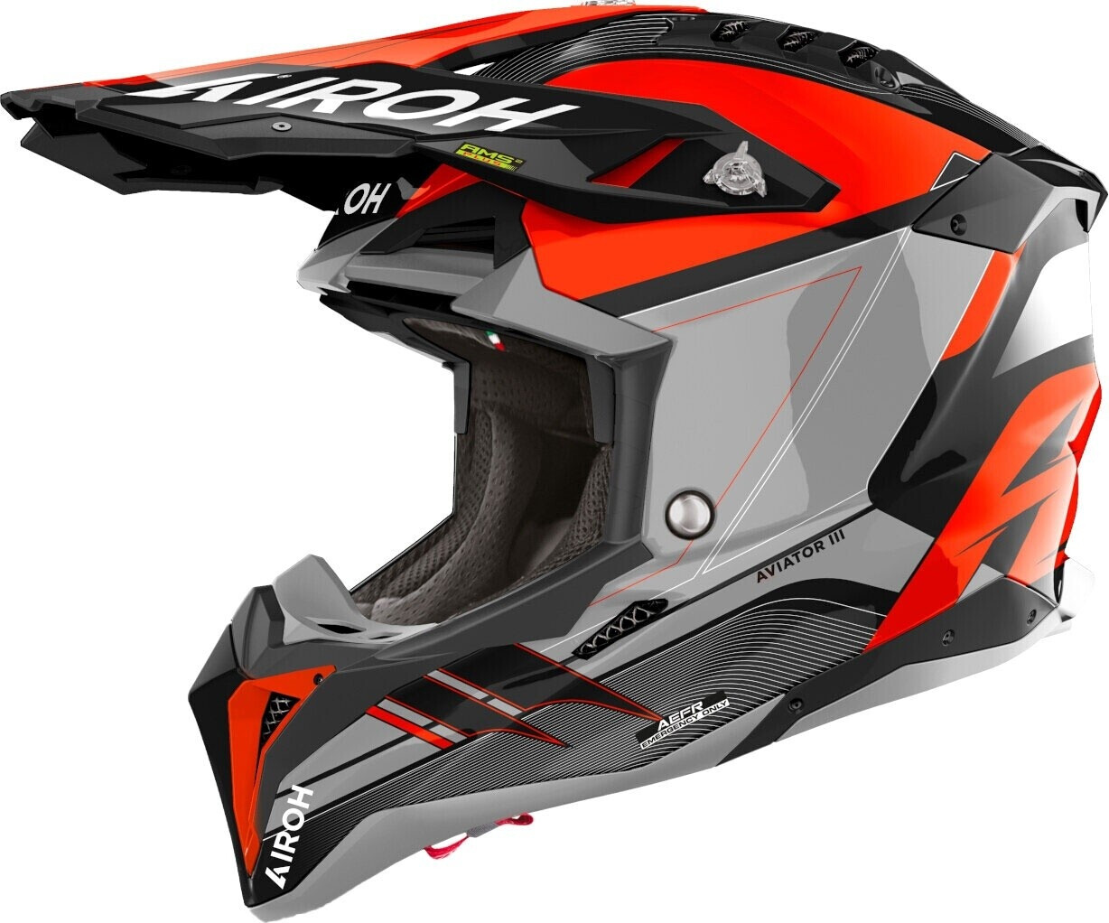 Airoh Aviator 3 Saber gris/orange