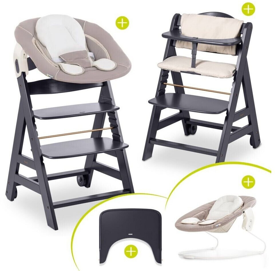 Hauck Beta Newborn Set 5 tlg dark grey stretch beige ab 179 00 Preisvergleich bei idealo