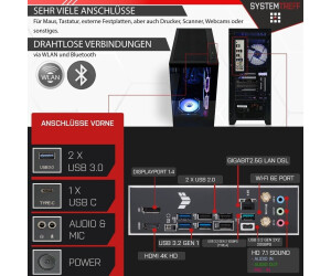 PC Gamer SYSTEMTREFF - AMD Ryzen 7 8700F, RTX 3060 12Go, 32Go DDR5, 1To SSD NVMe, Windows 11 Pro