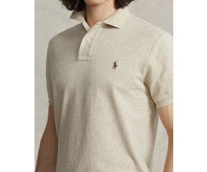 Polo Ralph Lauren Slim Fit Mesh Polo Shirt 481542 expedition dune heather au meilleur prix sur idealo