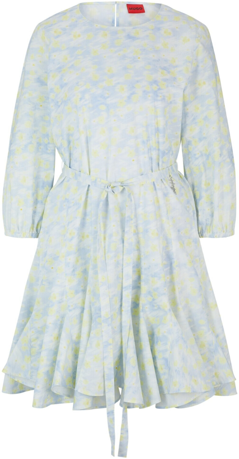 Hugo Boss Printed cotton dress (50515382) blue