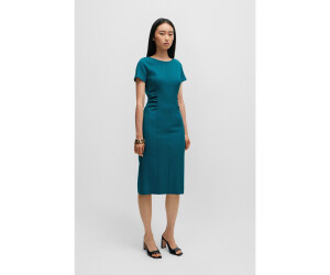 Hugo Boss Business-Kleid mit Schlitz vorn und gerafften Details (50506992)  grün ab 199,99 € | Preisvergleich bei idealo.de