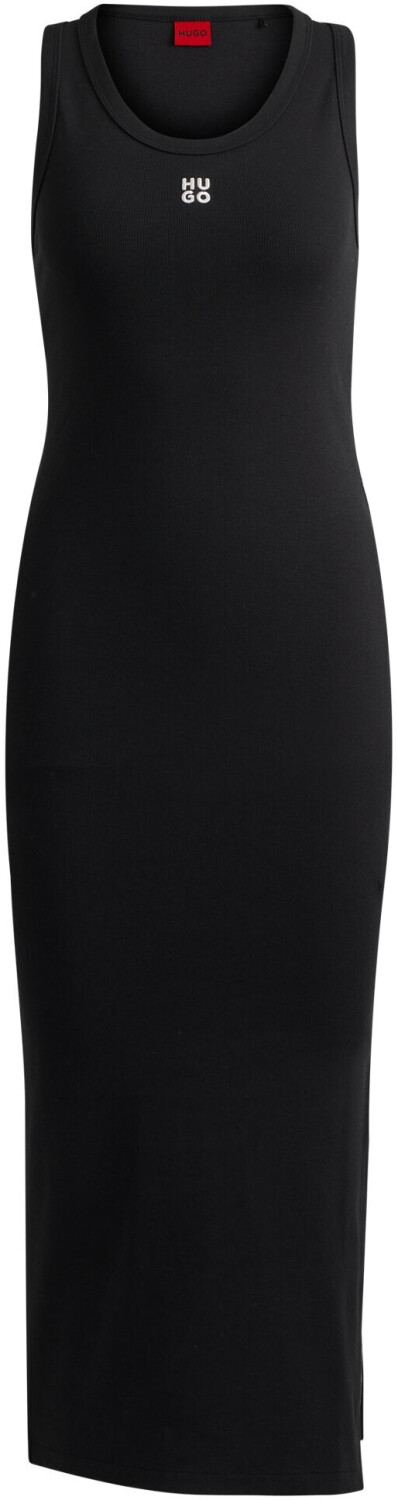 Hugo Boss Long dress in stretch jersey with stack logo (50514521) black