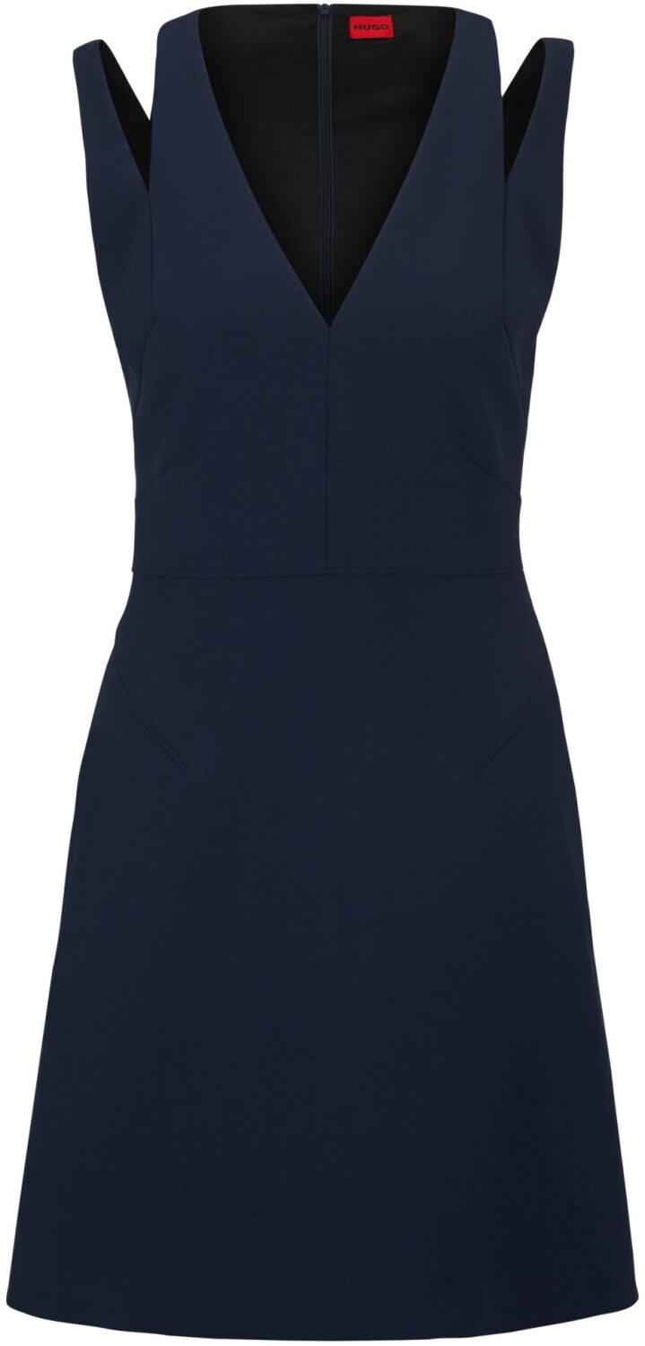 Hugo Boss Sleeveless dress with V-neck and cut-outs (50511897) blue