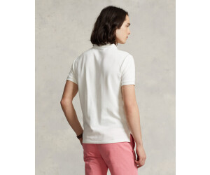 White ralph lauren polo shirt slim fit best sale