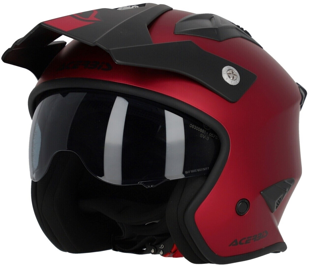 Photos - Motorcycle Helmet ACERBIS Aria Metallic Matt Red 