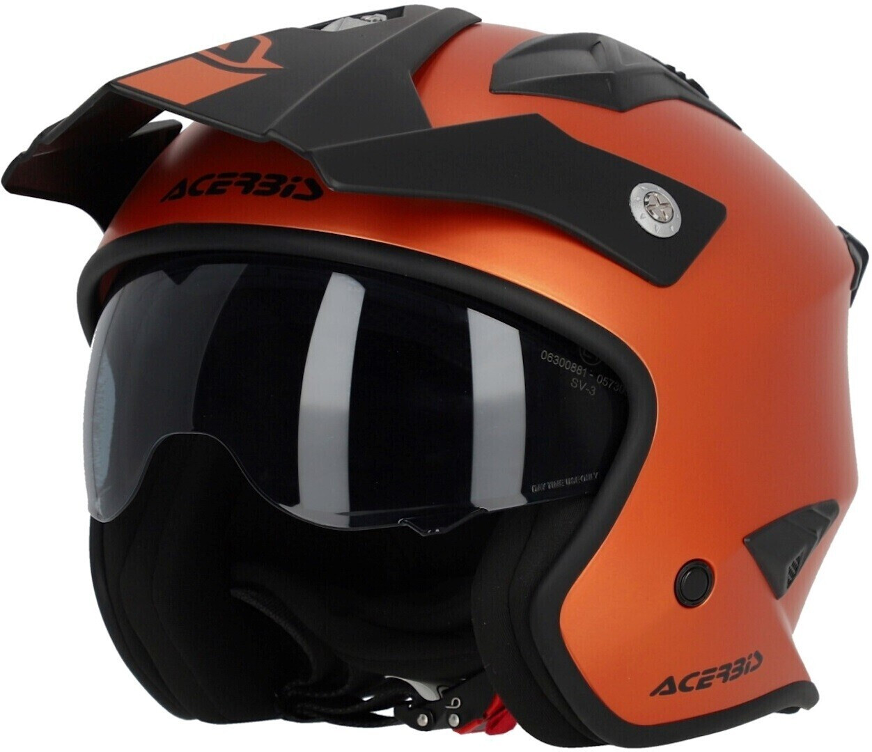 Photos - Motorcycle Helmet ACERBIS Aria Metallic Matt Orange 