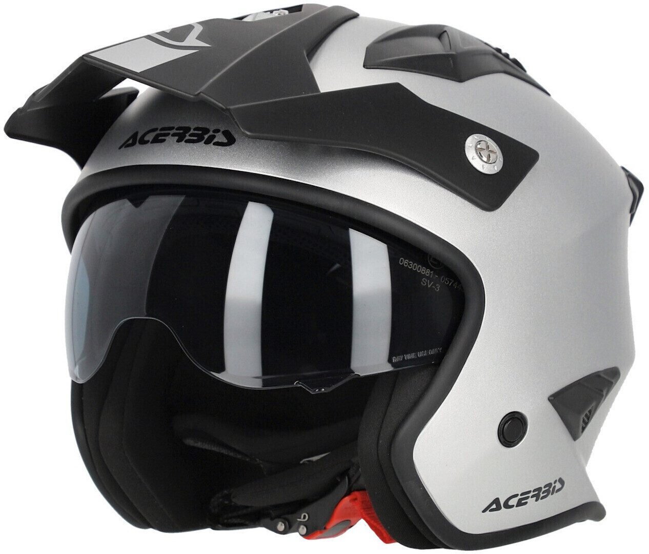 Photos - Motorcycle Helmet ACERBIS Aria Metallic Matt Silver 