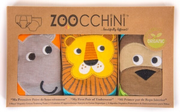 Zoocchini Training pants for toddlers (2-3 years) 3-pack - Safari Friends Boys