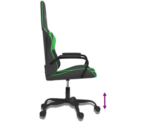 vidaXL Gaming Chair (3143775-3143786) Black/Green (3143778) a € 118,99  (oggi)