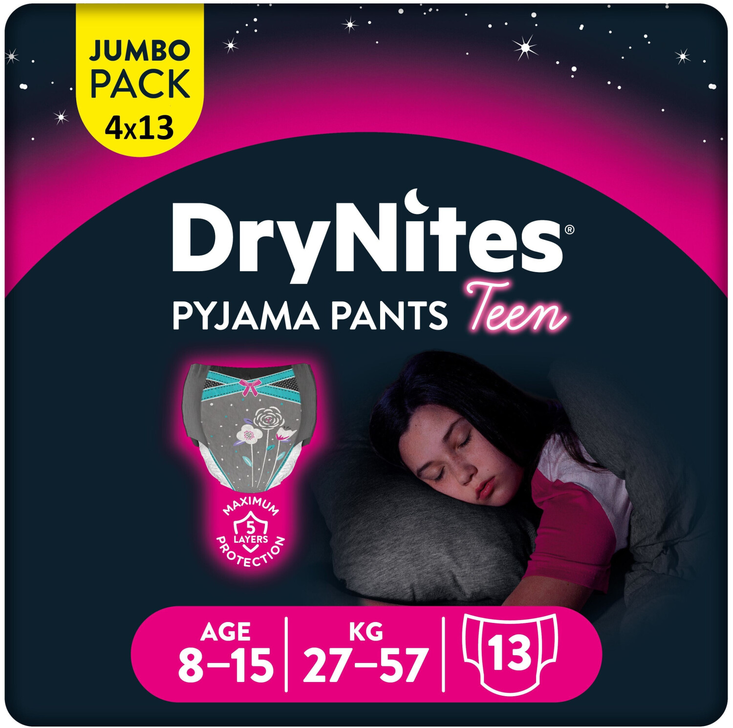 Huggies DryNites girls 8-15 years (27-57 kg) 52 pcs.