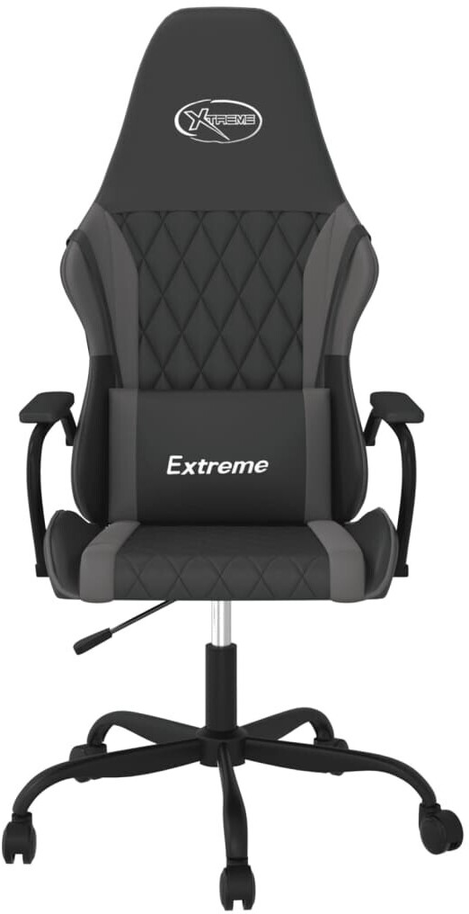 vidaXL Gaming Chair with Massage Function (345533-345544) Black/Grey (345537)