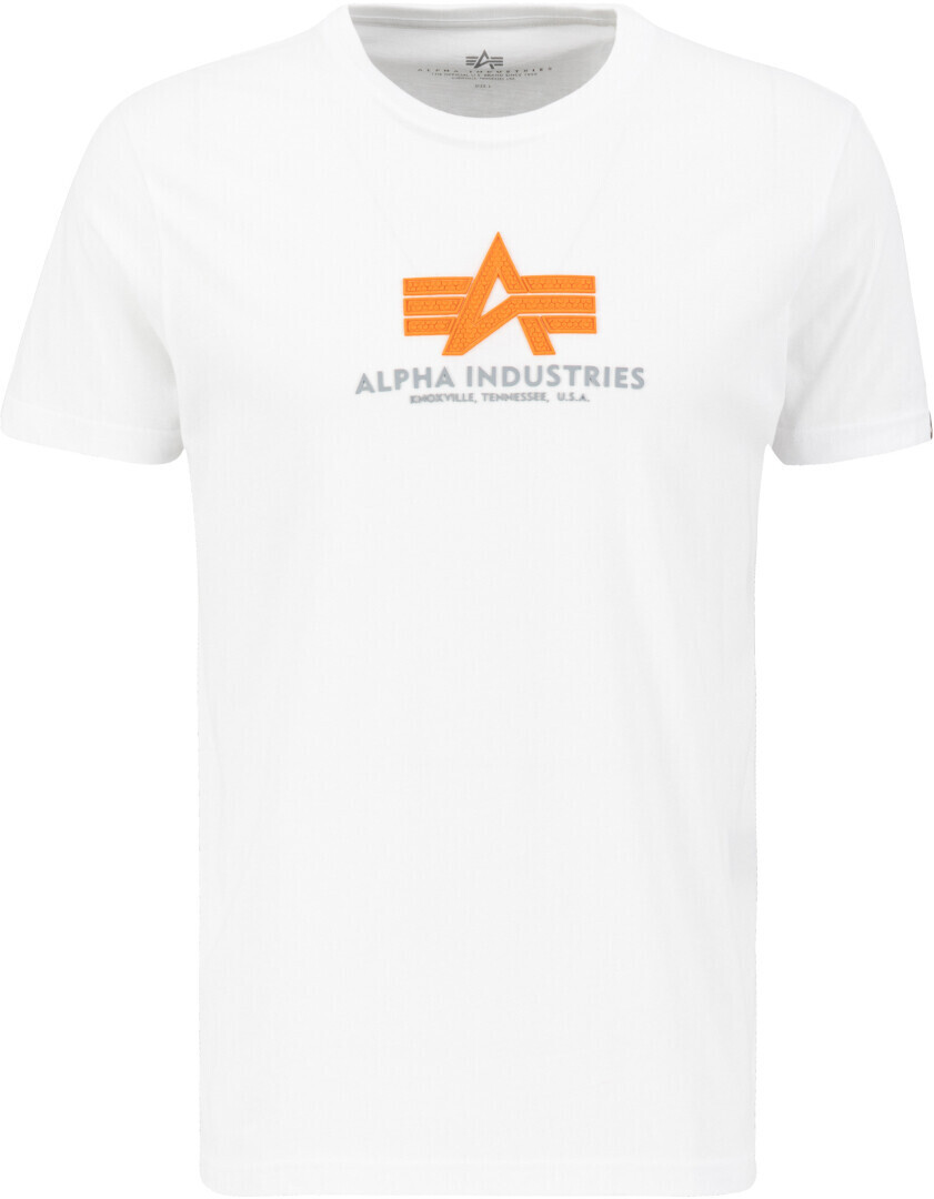 Alpha Industries Basic Rubber Short Sleeve T-Shirt (100501RB) white