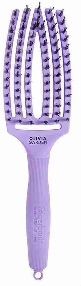 Photos - Comb Olivia Garden Fingerbrush Combo Medium lavender 