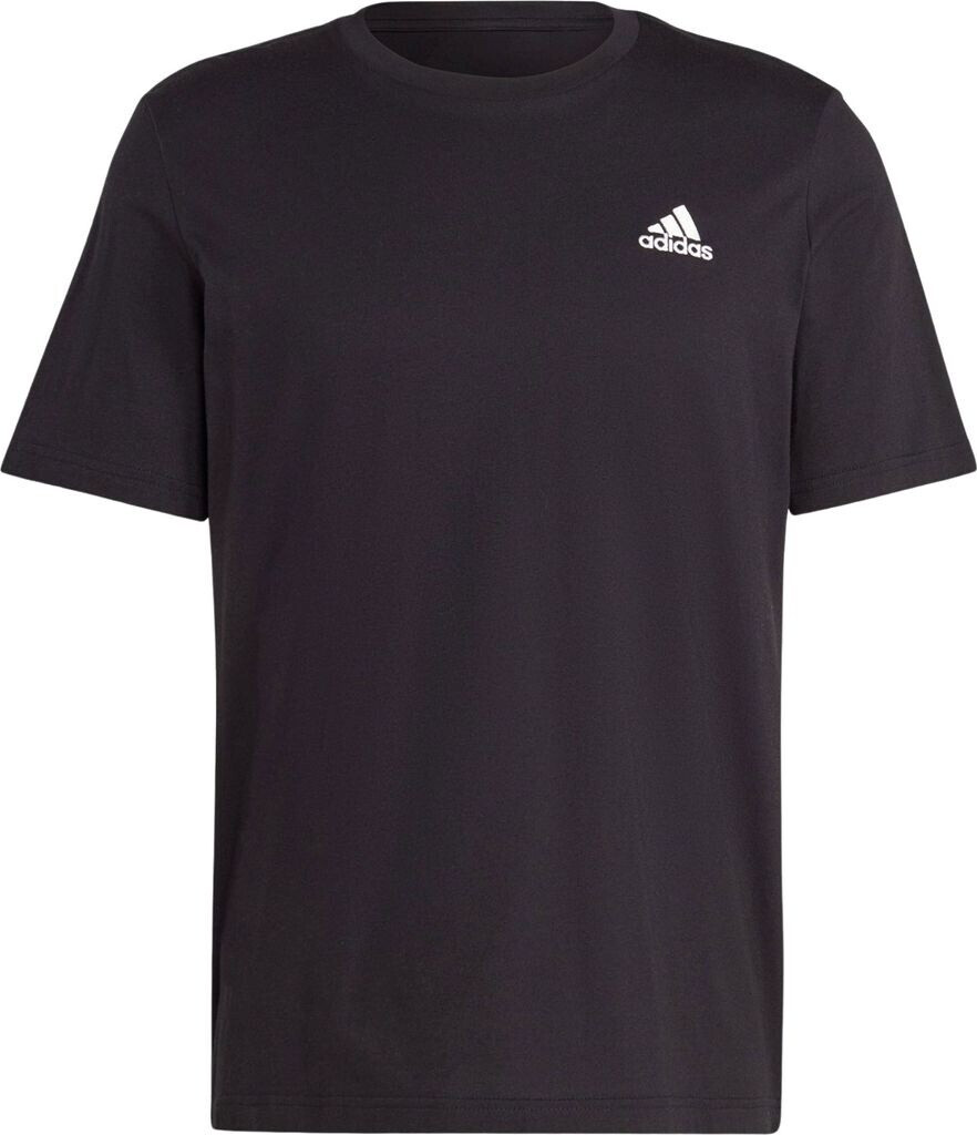 Adidas Essentials single jersey T-shirt with embroidered small logo (IC9282) black