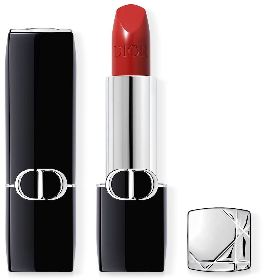 Photos - Lipstick & Lip Gloss Christian Dior Dior Dior Rouge Dior Lipstick 3.2g Satin 743 Rouge Zinnia 